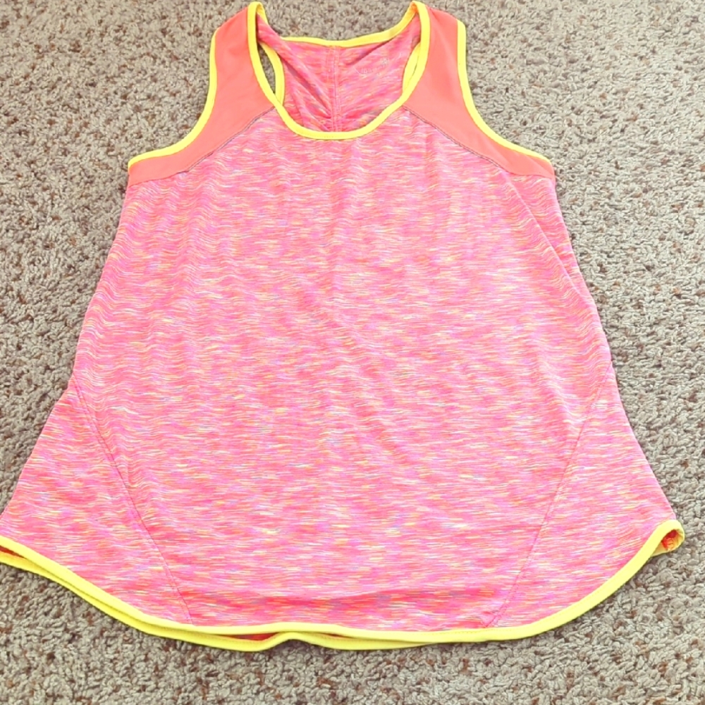Tangerine Multicolor Racerback Tank Top